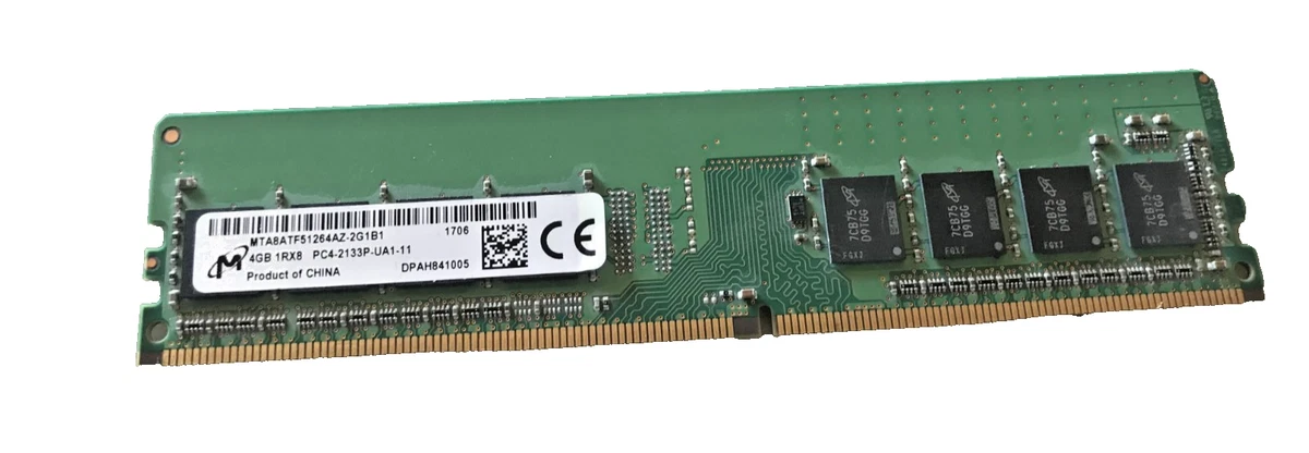 マイクロン8GB PC4 Micron 8GB PC4-19200 DDR4-2400MHz Non-ECC Unbuffered CL17 288-Pin