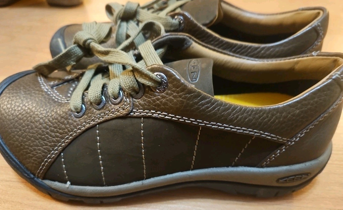 Scarpe da trekking stringate Keen Presidio in pelle nabuk marrone donna US 7 DISPLAY