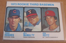 1973 Topps Baseball Ken Reitz Bill McNulty Terry Hughes RC #603 HIGH NUMBER