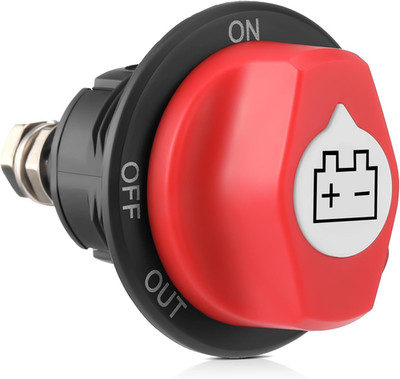 Battery Isolator Switch 100A Disconnect Power Cut Off Kill for Car Boat/RV Woqfr