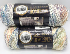 Lion Brand Homespun Yarn Tudor 315 Lot of 2 Skeins 6 oz Each 185 yds Made USA