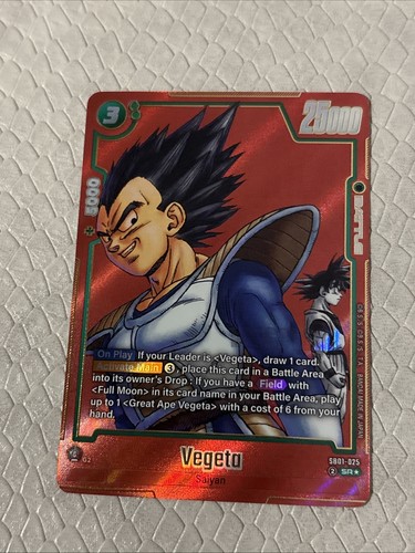 Vegeta [Alternate Art] SB01-025 Dragon Ball Japanese Fusion World Manga Booster 01 card