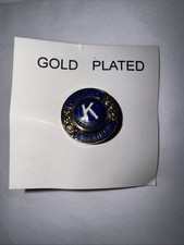 Kiwanis  International Chapter Member Gold Plated Lapel Pin