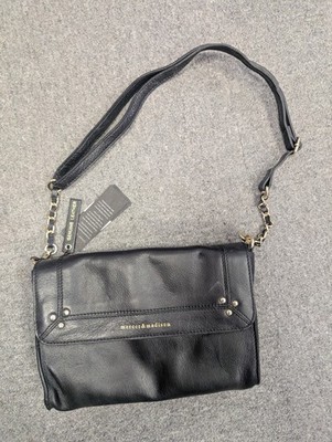Mercer Madison Leder Crossbody Schultertasche 10,5'' lang neu mit Etikett (T1)