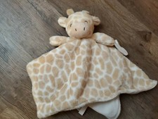 Carter's Giraffe Plush Security Blanket Pacifier Clip Baby Lovey White Tan toy