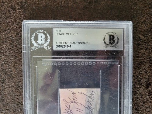 Howie Meeker cut autograph - Toronto Maple Leafs - Beckett Cert Autograph - Picture 2 of 3