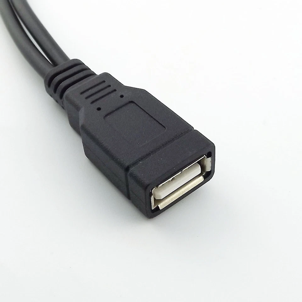 USB 2.0 A Female to 2 Micro USB 5 Pin Male Y Splitter Adapter Data Charger Cable - Image 4 of 4