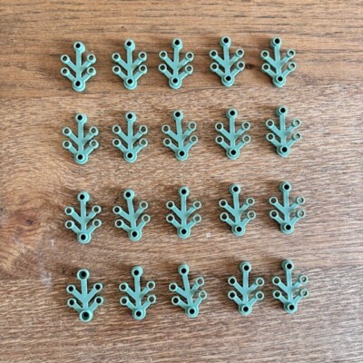 LEGO Glied, Pflanze, Baum, Ast (2423) 20 Stück, sandgrün, kostenloser Versand UK