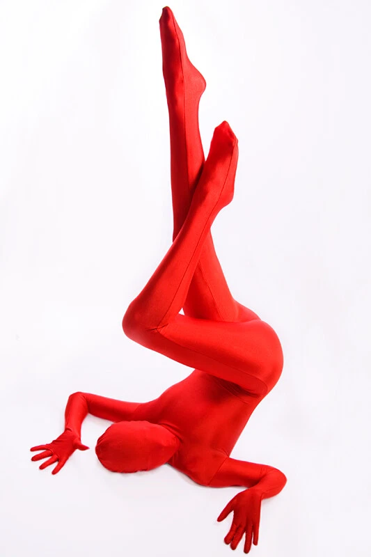 Lycra Ganzanzug Catsuit mit abnehmbarer Haube. - Bild 4 von 4