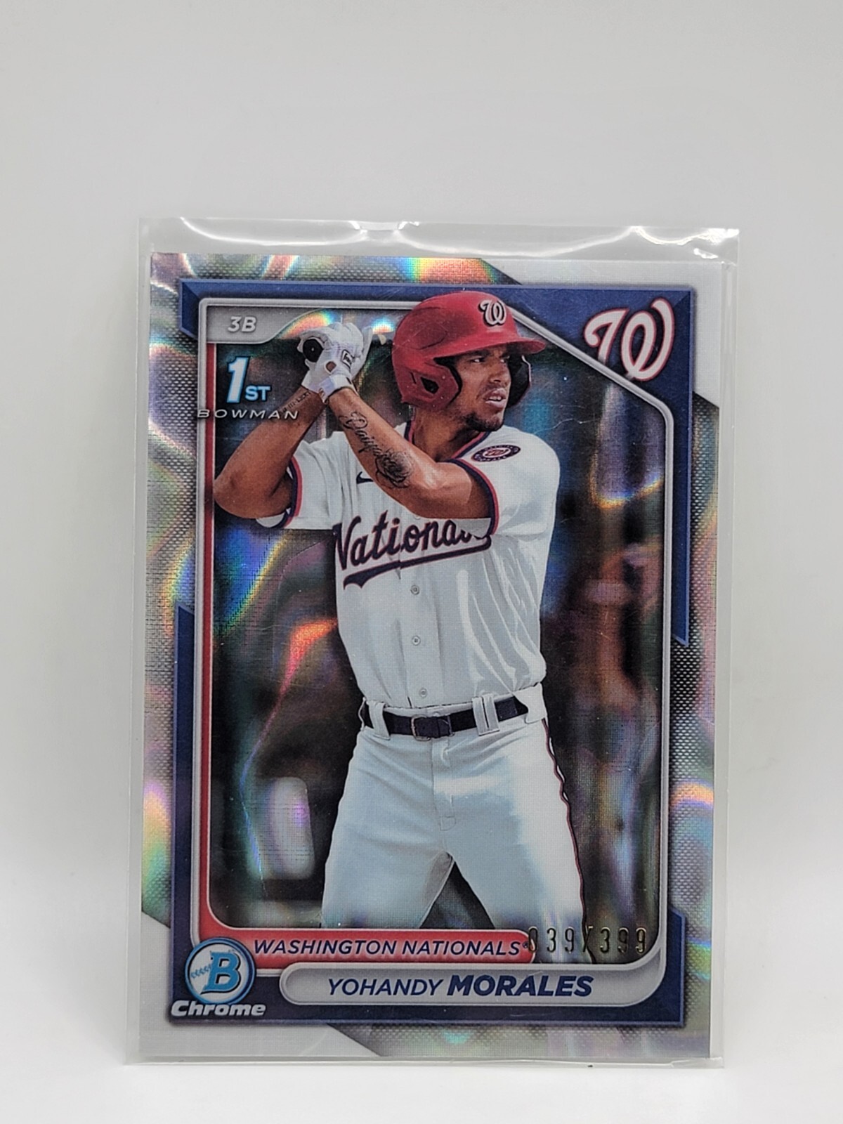 2024 Bowman - Chrome Prospects Lava Refractor #BCP-52 Yohandy Morales /399 (RC)