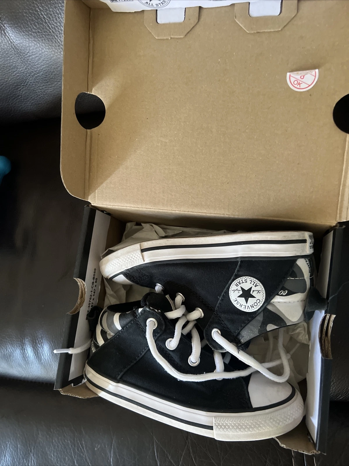 Scarpe neonato Converse Chuck Taylor All Star Axel medie bambino nero Thunde 9