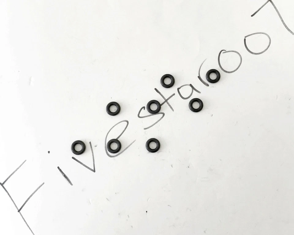 Kit de sello de goma de boquilla de inyector de combustible de 8 juntas tóricas superiores 8 inferiores 16 para BMW 5 6 7 x5 Foto 4 de 4