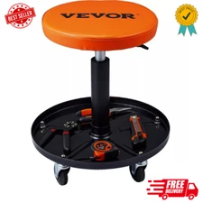 VEVOR Adjustable Mechanics Rolling Creeper Seat Stool Tool Tray for Shop Garage