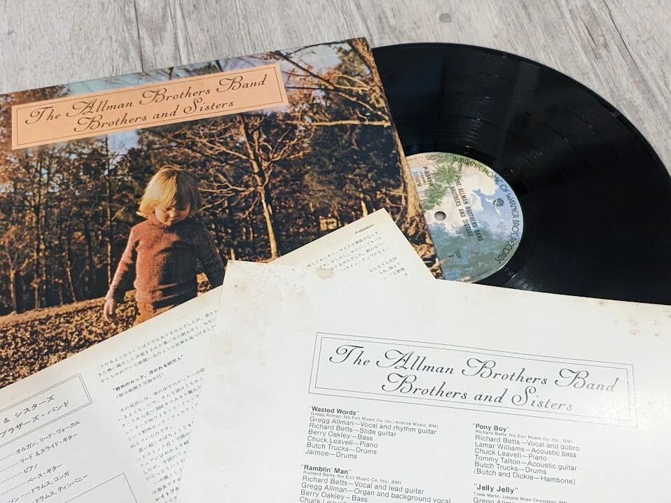 The Allman Brothers Band Brothers And Sisters LP Vinyl Record 1973 P-8345W Japan - Image 3 of 4