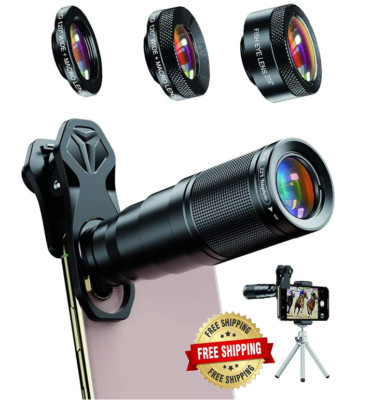 Telescopio para celular con Kit set d lentes 22X Zoom for iphone samsung sony lg