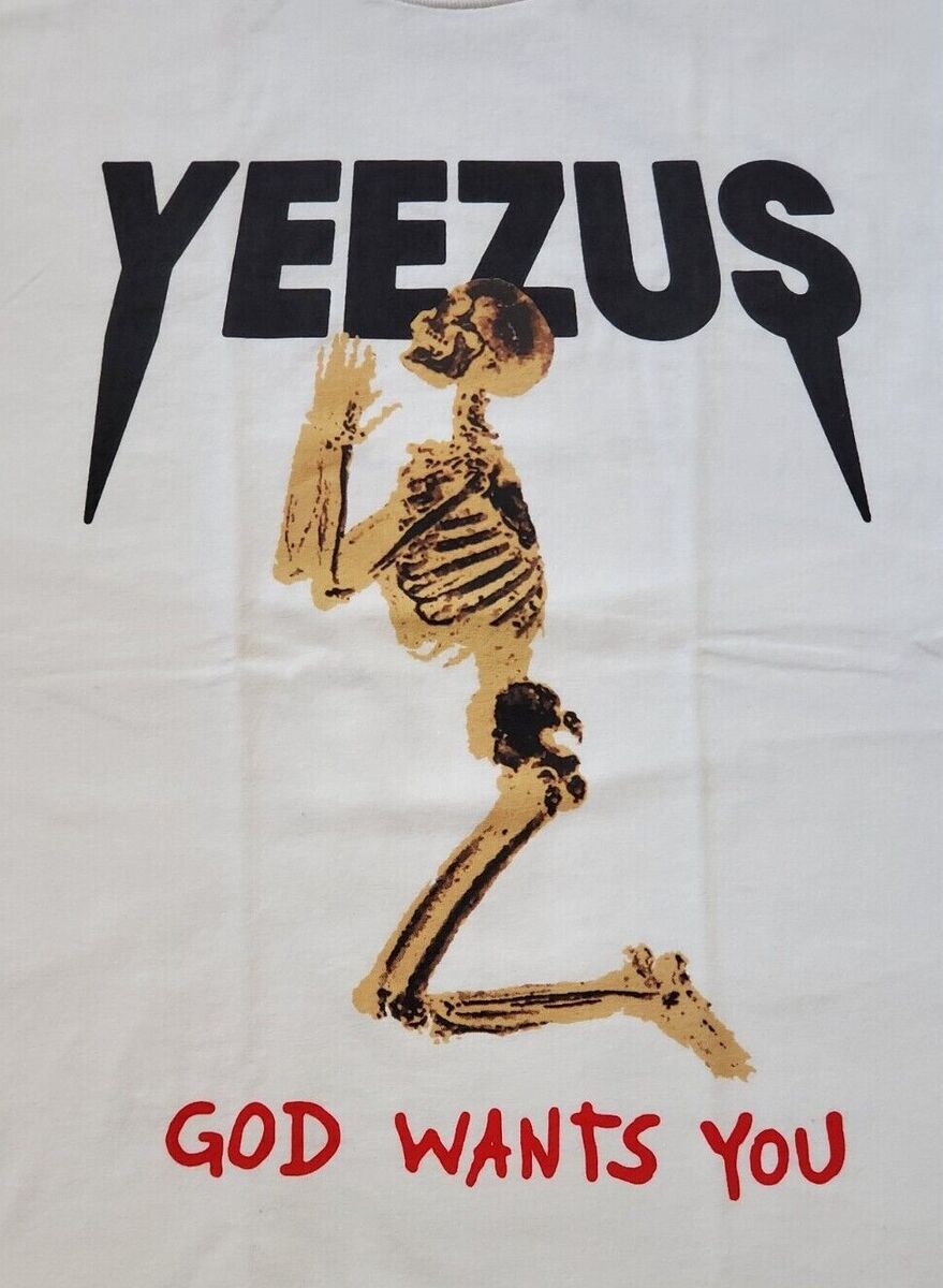 NEW-YEEZUS - SKELETON - GOD WANTS YOU - WHITE T-SHIRT | eBay NEW-YEEZUS - SKELETON - GOD WANTS YOU - WHITE T-SHIRT | eBay