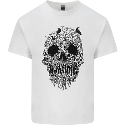 Tree Skull Kids T-Shirt Boys Girls | eBay UK
