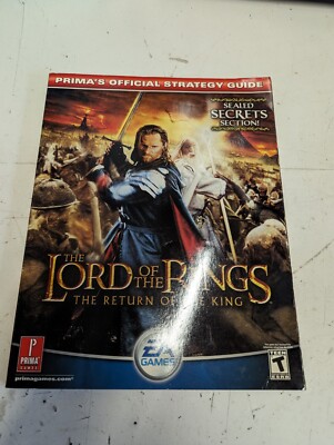 PRIMA OFFICIAL GAME GUIDE The Lord Of The Rings The Return Of The King Gamebook.