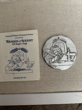 Wendell August Ornament - 1996 Aluminum - Making His List - Limited Edition