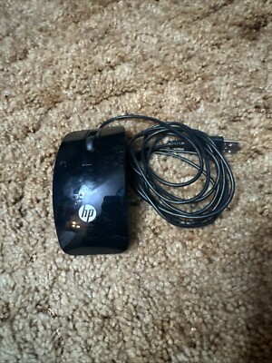 Genuine HP (MOGIUO) USB Wired Black 2 Button Computer Mouse Only 8/10 ...