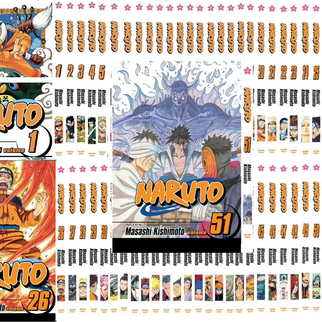 【NARUTO】1〜53巻＋57巻セット（計54冊） Naruto Manga Vol.1-51 Complete Set | English Version | by Masashi