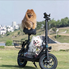 NEW 550W Electric Scooter with Seat for Pet Dog Cat Adult up to 20Miles 18.6MPH