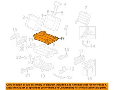 Honda Oem 03-06 Element Rear Seat Components-cushion Cover 82531scva51za