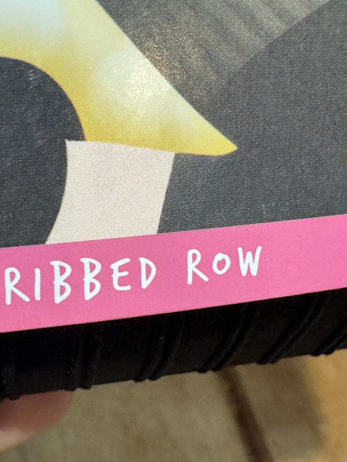 Collant modellante Spanx Star Power Center Stage taglia C fantasia nero fila a costine nuovo con scatola