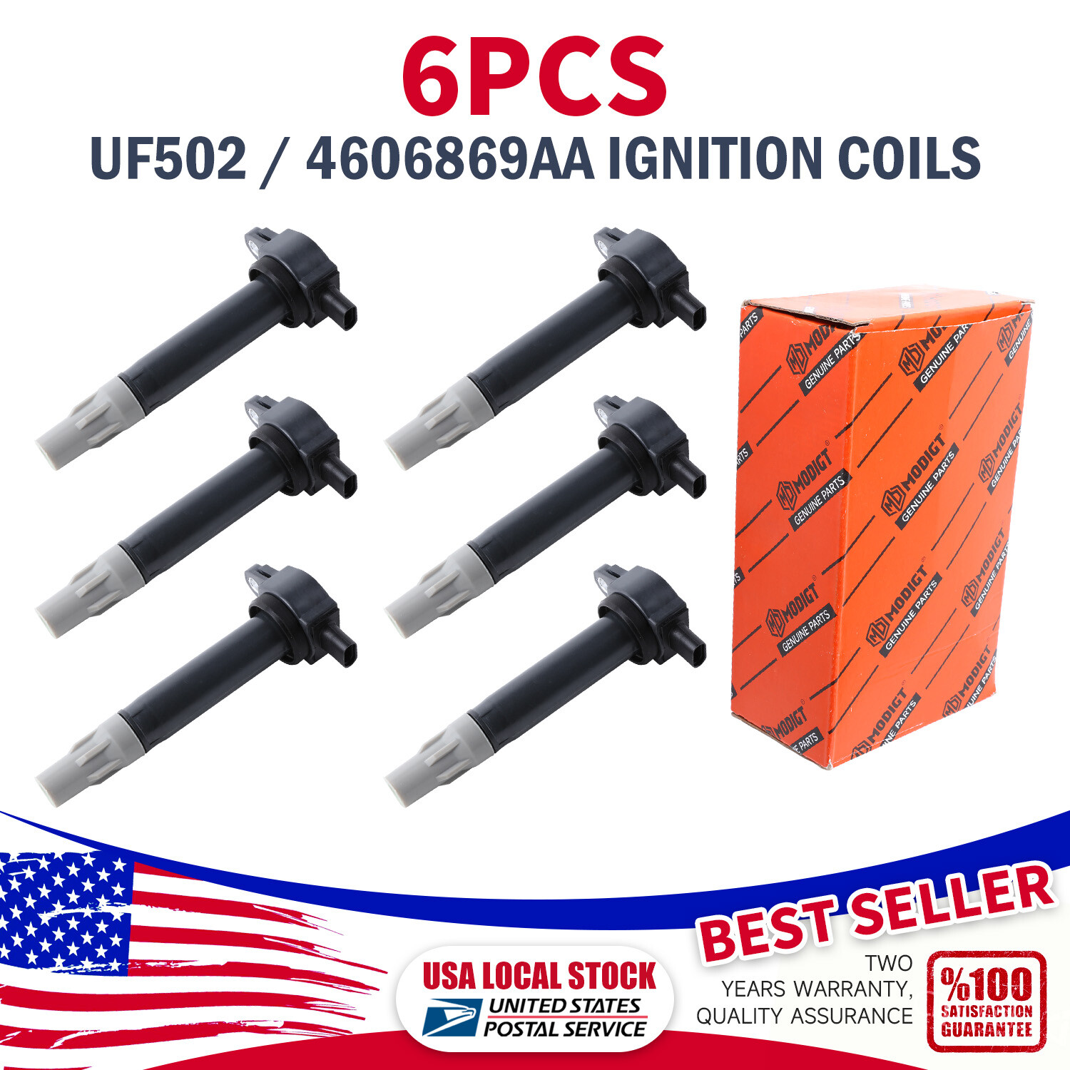 Set of 6 High Performance Ignition Coil For Dodge Nitro Chrysler Sebring UF502