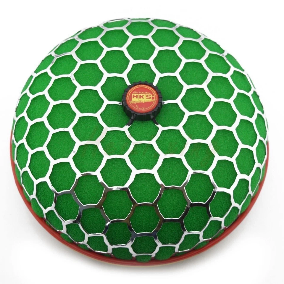 3''High HKS Open ID: 80mm Super Power Air Filter Flow Intake Reloaded Cleaner Gn — 第 4/4 张图片