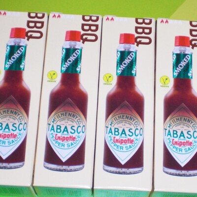 Tabasco Chipotle Sauce 4 x 60ml ( 240ml ) Marinade BBQ Grill Camping Office
