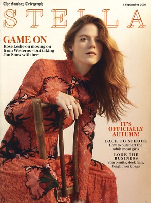 UK Stella Magazine: Rose Leslie, Susy Atkins, Diana Henry, Fashion, 4.9.16