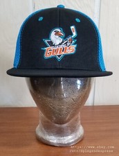 AHL San Diego GULLS Hockey Black W/ Blue Mesh Adj. Hat Cap Sixth Man