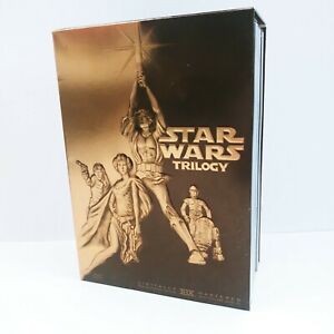 Star Wars Trilogy (DVD, 2004, 4-Disc Set, Full Screen) Gold Box Set 24543123453 | eBay