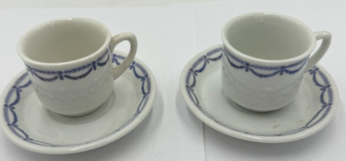 Johann Haviland Coffee Tea Cups incl. Coasters Bavaria Porcelain 4-Piece - Picture 1 of 6
