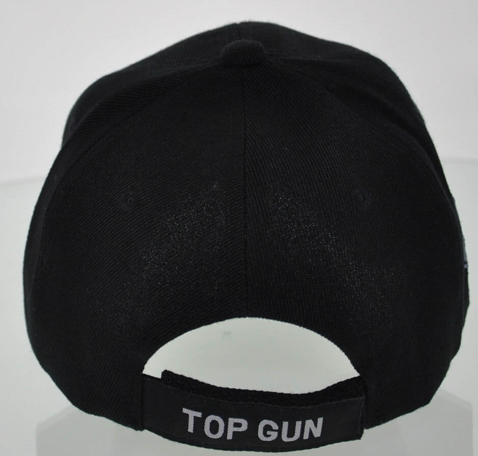 NEW! US NAVY TOP GUN BALL CAP HAT BLACK eBay