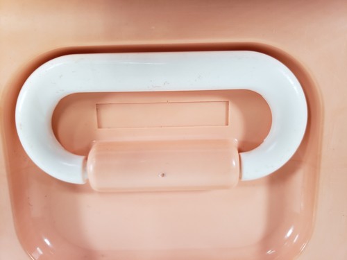 Vintage Caboodles Makeup Case 3 Tier Travel Vanity Mirror #5626 Orange - Picture 7 of 13