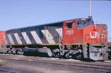 CNR 2102 HR-616, Moncton, NB, 09/88; Kodachrome Original