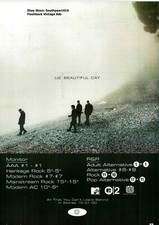 Classic 2000 U2 "Beautiful Day" Song Release Promo Ad Print