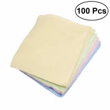 100pcs Microfiber Glasses Cleaning Cloth 5" x 5" Lens Mobile Phone Screen Care