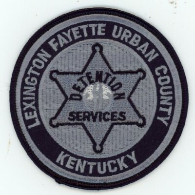 KENTUCKY LEXINGTON FAYETTE URBAN COUNTY DETENTION SHOULDER PATCH POLICE ...