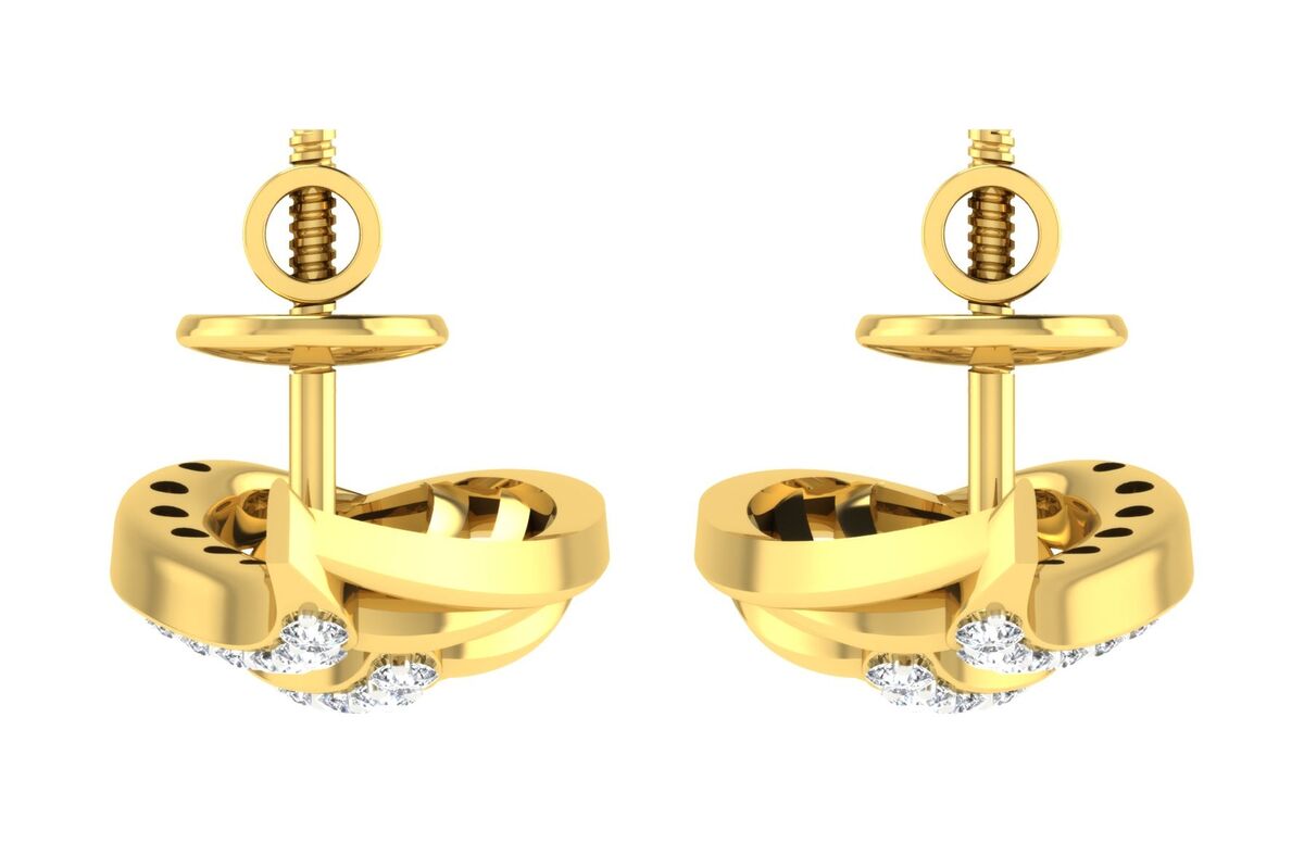 Buy Rich & Famous Blue Stone Gold Pleted Round Shape Stud Earrings For  Women And Girls Online at Best Prices in India - JioMart.
