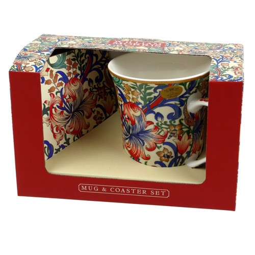 Juego de tazas y posavasos de la colección Leonardo Golden Lily de William Morris - Imagen 2 de 5
