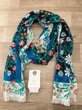 BNWT SEASALT CREEKSIDE FLORAL BORDER CHALK SCARF