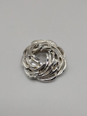 Vintage West Germany Signed Open Work Scarf Clip  1.5''