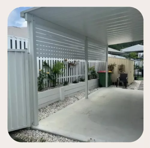 Carport and Alfresco Black White Monument - 8 colours DIY Privacy SLAT Screens - Picture 15 of 16