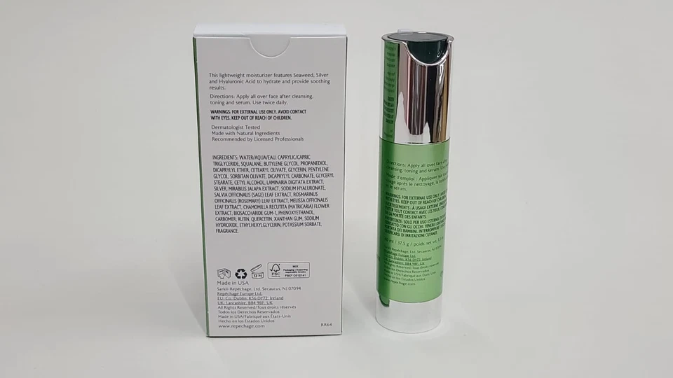 Crema hidratante calmante Repechage Red Out con extracto de algas y plata 1,3 oz Foto 3 de 4