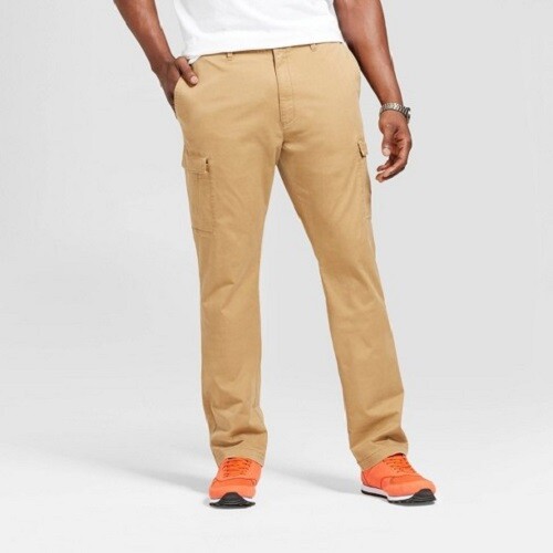Tall Slim Fit Cargo Pants 48x34 Brown 