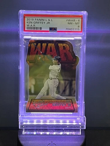 2009 Panini Leather & Lumber Ken Griffey Jr. #war-6 PSA 8