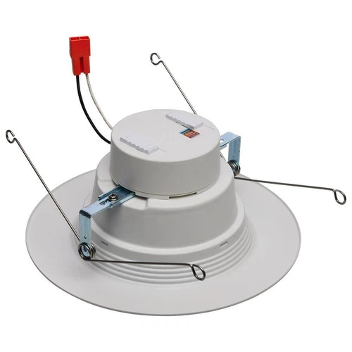 SATCO 5.6 in. Adjustable Watt CCT Stepped Baffle Dimmable LED Trim - Picture 4 of 10